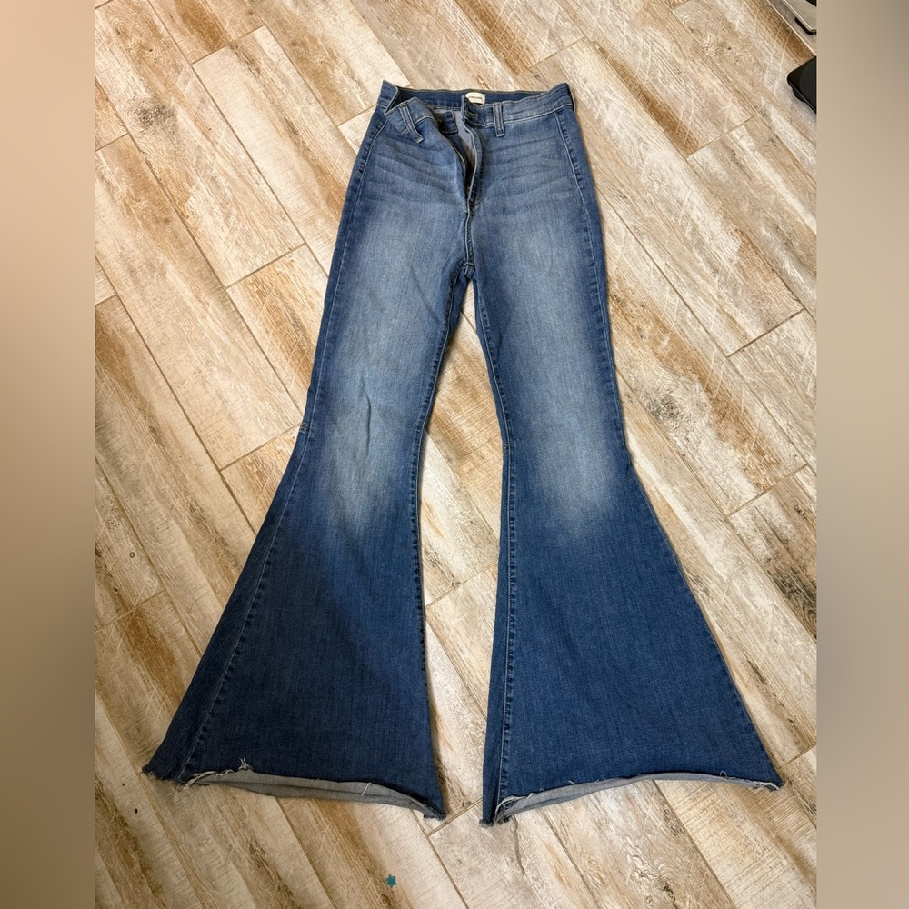 Sneak Peek Dark Blue Flare Jeans-Rodeo/Concert/Stagecoach